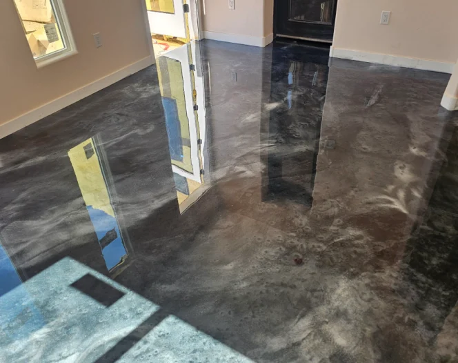 residentia metallic epoxy flooring